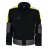 VESTE DOUBLEE COL POLAIRE BANDES HV PROJOB 4419